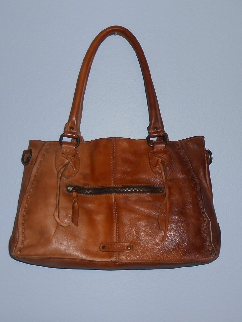 BED STU ROCKABABY Cafe Latte leather bag NO STRAP - Picture 2 of 16